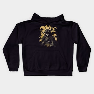 Feudal Japan Samurai - Ancient Scroll Kids Hoodie